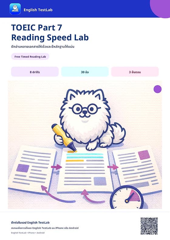 ปก Part 7 Reading Speed Lab